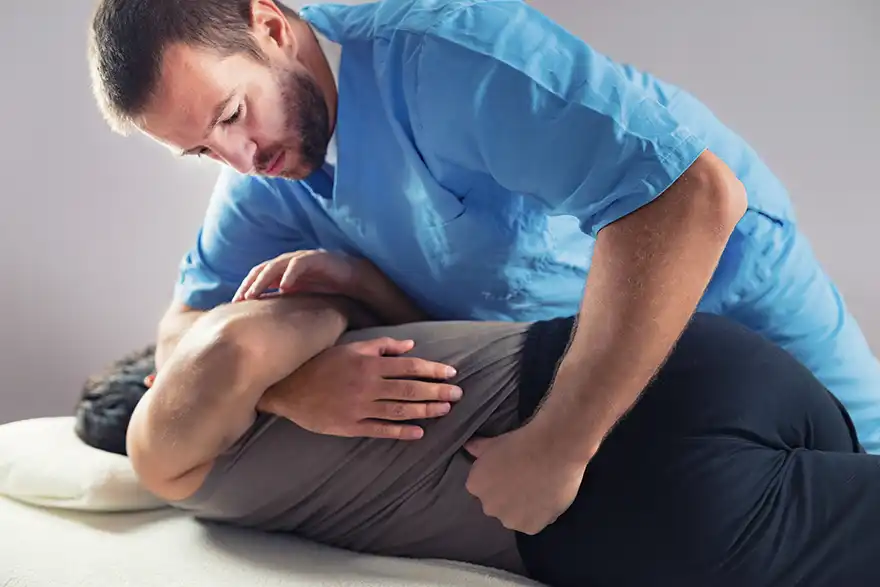 a chiropractic adjustment